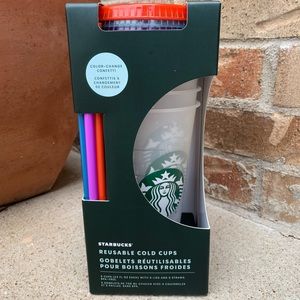 Starbucks Color Changing Confetti Cups NEW